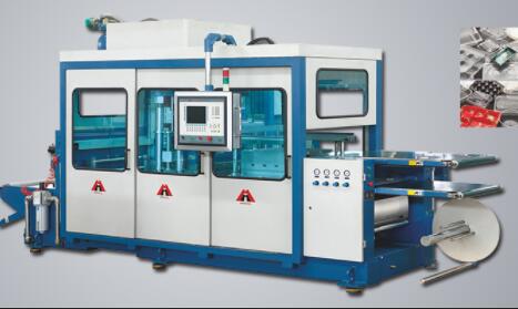 正負(fù)壓多工位熱成形機(jī)重現(xiàn)性好的托盤和鉸接包裝